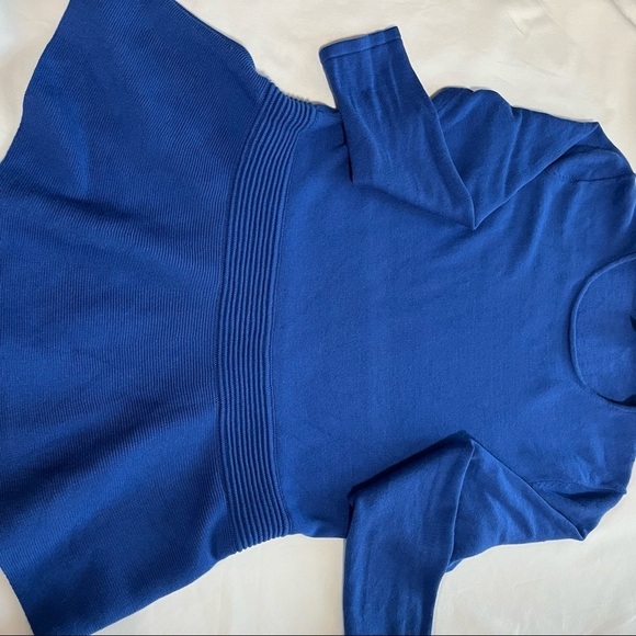 Talbots SP Blouse Long Sleeve Blue Women Flowy Hem - Picture 12 of 16